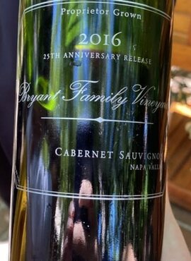 Bryant Family Vineyard 25th Anniversary Release Proprietor Grown Cabernet Sauvignon 2007