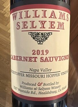 Williams Selyem Beckstoffer Missouri Hopper Vineyard Cabernet Sauvignon 2019