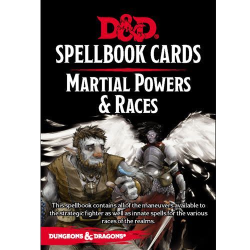 Updated Spellbook Cards - Martial Powers & Races Deck