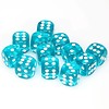 CHX 23615 Translucent Teal w/White D6