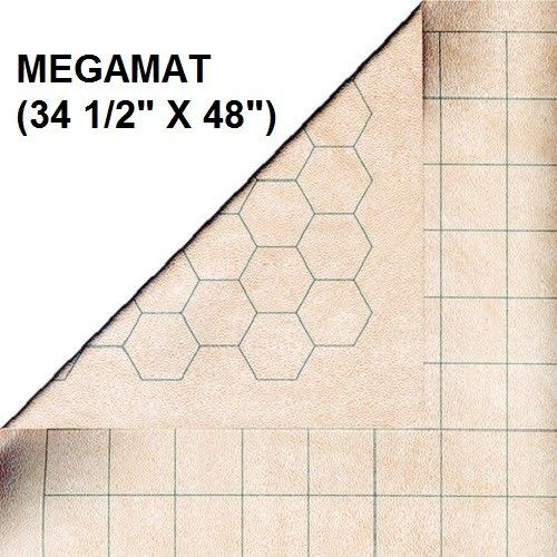 Battlemat Megamat 1'' Hex & Square Reversible 34.5'' x 48'' (CHX 97246)