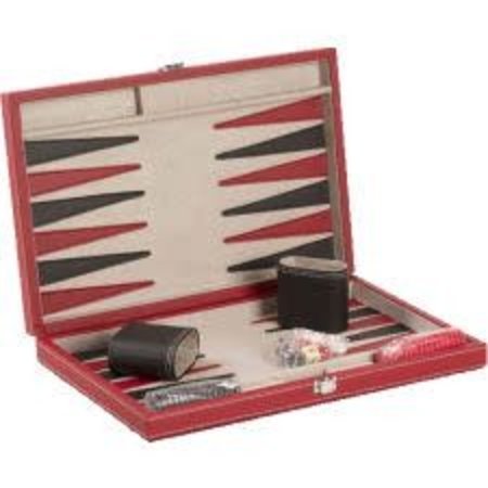 Backgammon - 15" Black/Red