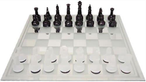 Chess - Mirror Board Glass Set