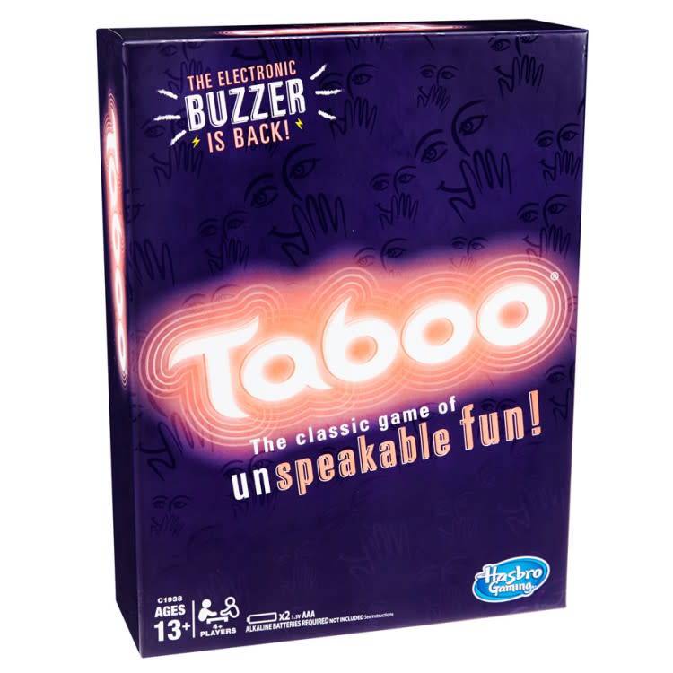 Taboo card game