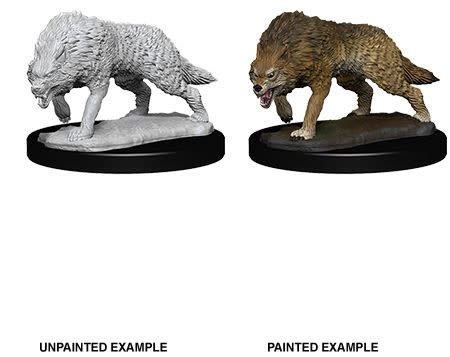 Pathfinder Battles Unpainted Minis - Timber Wolves