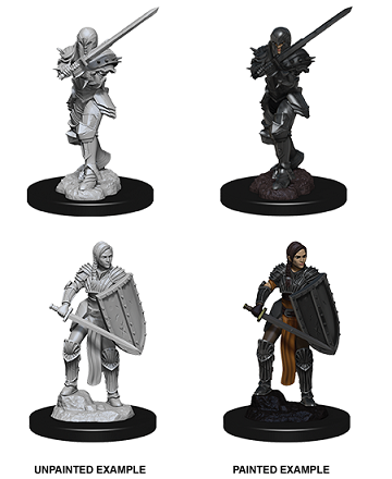 D&D Unpainted Minis - Human Fighter (Female)