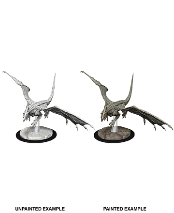 D&D Unpainted Minis - Young White Dragon