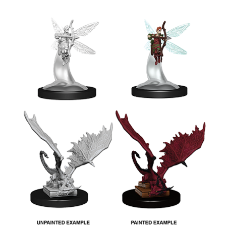 D&D Unpainted Minis - Pseudodragon and Sprite