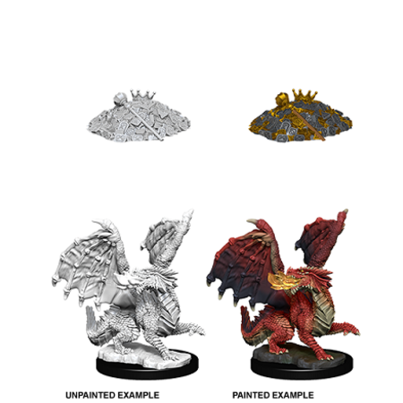 D&D Unpainted Minis - Red Dragon Wyrmling