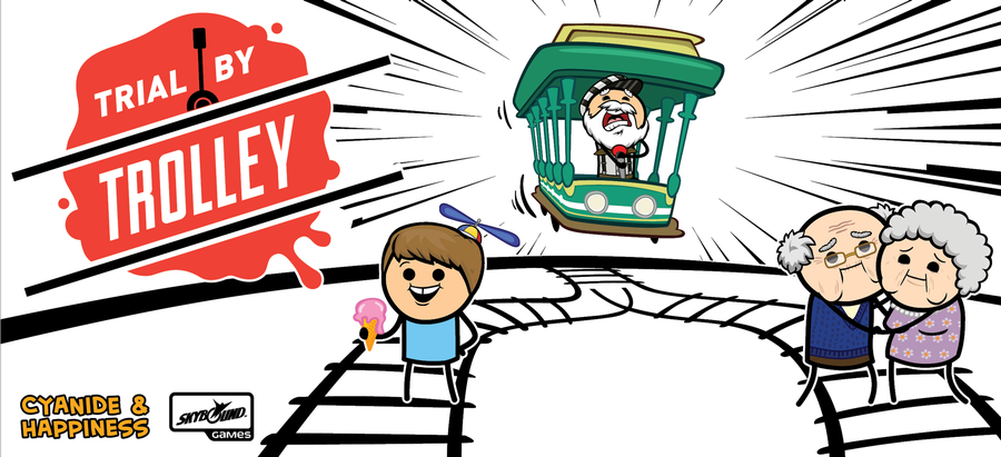 Trial by Trolley party game
