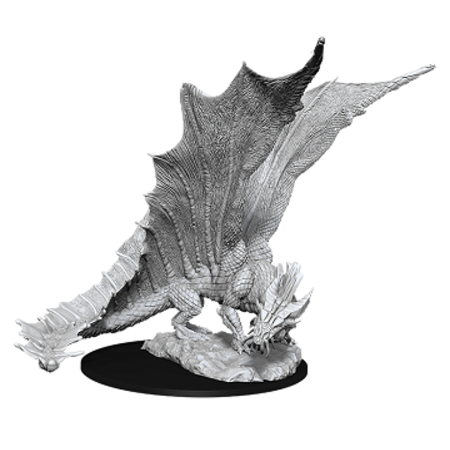 D&D Unpainted Minis - Young Gold Dragon