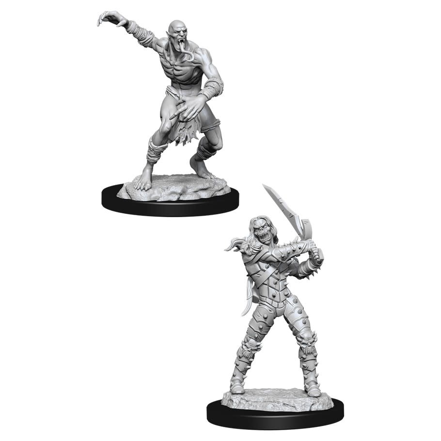 D&D Unpainted Minis - Wight and Ghast