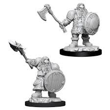 D&D Unpainted Minis - Dwarf Fighter Male