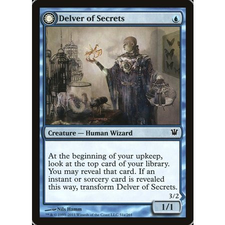 Delver of Secrets // Insectile Aberration - Foil