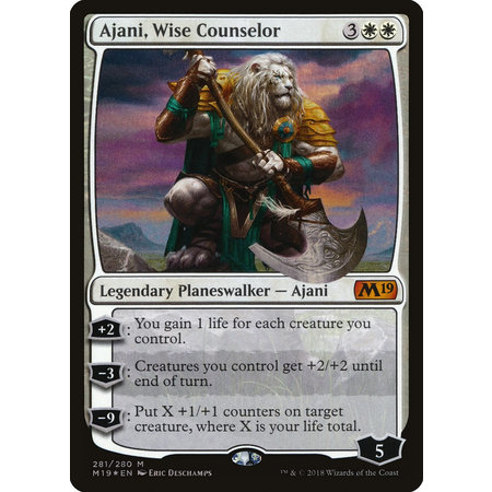 Ajani, Wise Counselor - Foil - Planeswalker Deck Exclusive