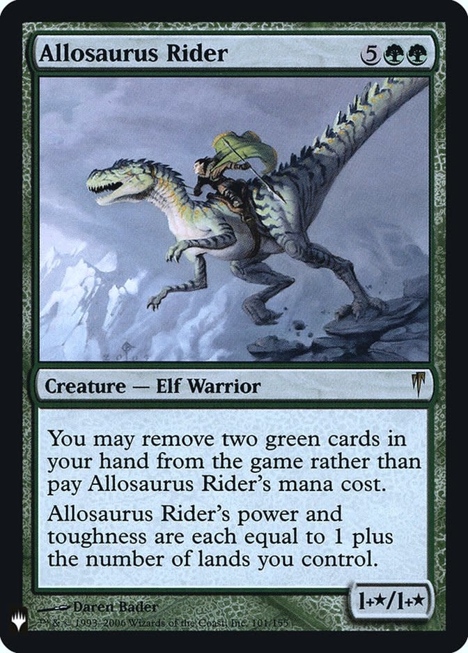 Allosaurus Rider - Foil