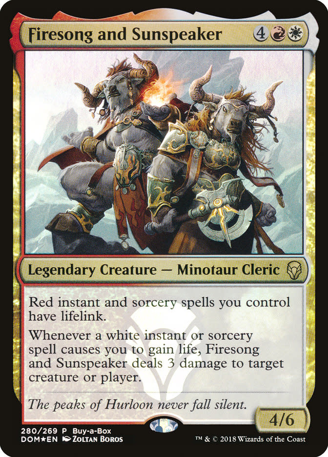 Firesong and Sunspeaker - Foil - Buy-a-Box Promo