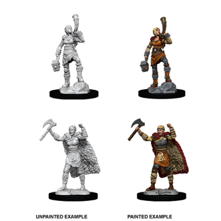 D&D Unpainted Minis - Human Barbarian (Female)