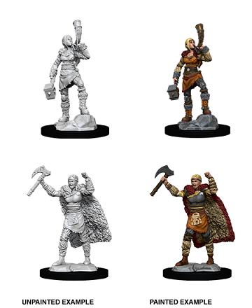 D&D Unpainted Minis - Human Barbarian (Female)