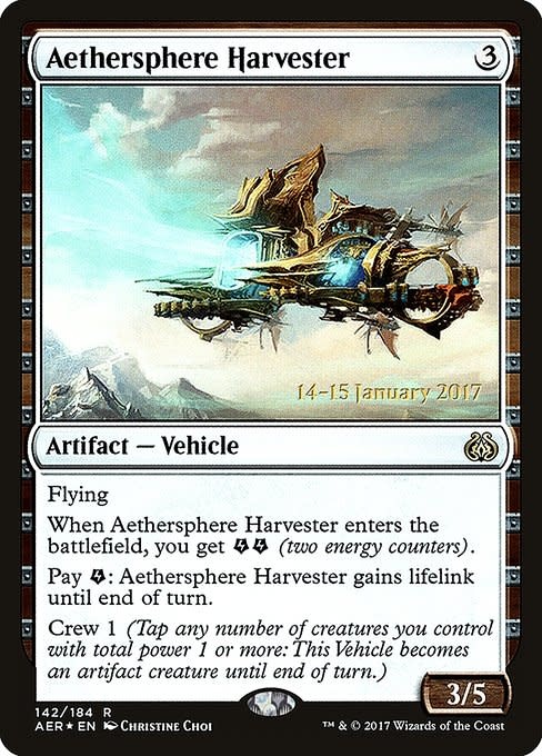 Aethersphere Harvester - Foil - Prerelease Promo