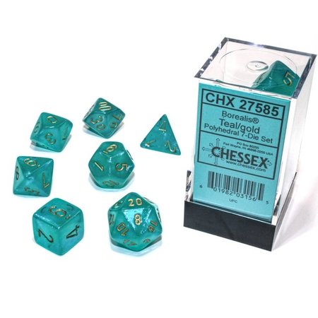 CHX 27585 Borealis Teal w/Gold Luminary