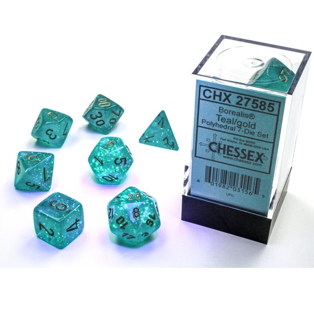 CHX 27585 Borealis Teal w/Gold Luminary