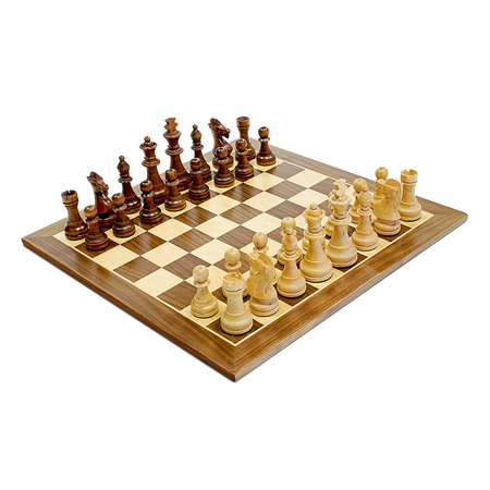 Chess 15" Walnut Set with 3.75" King
