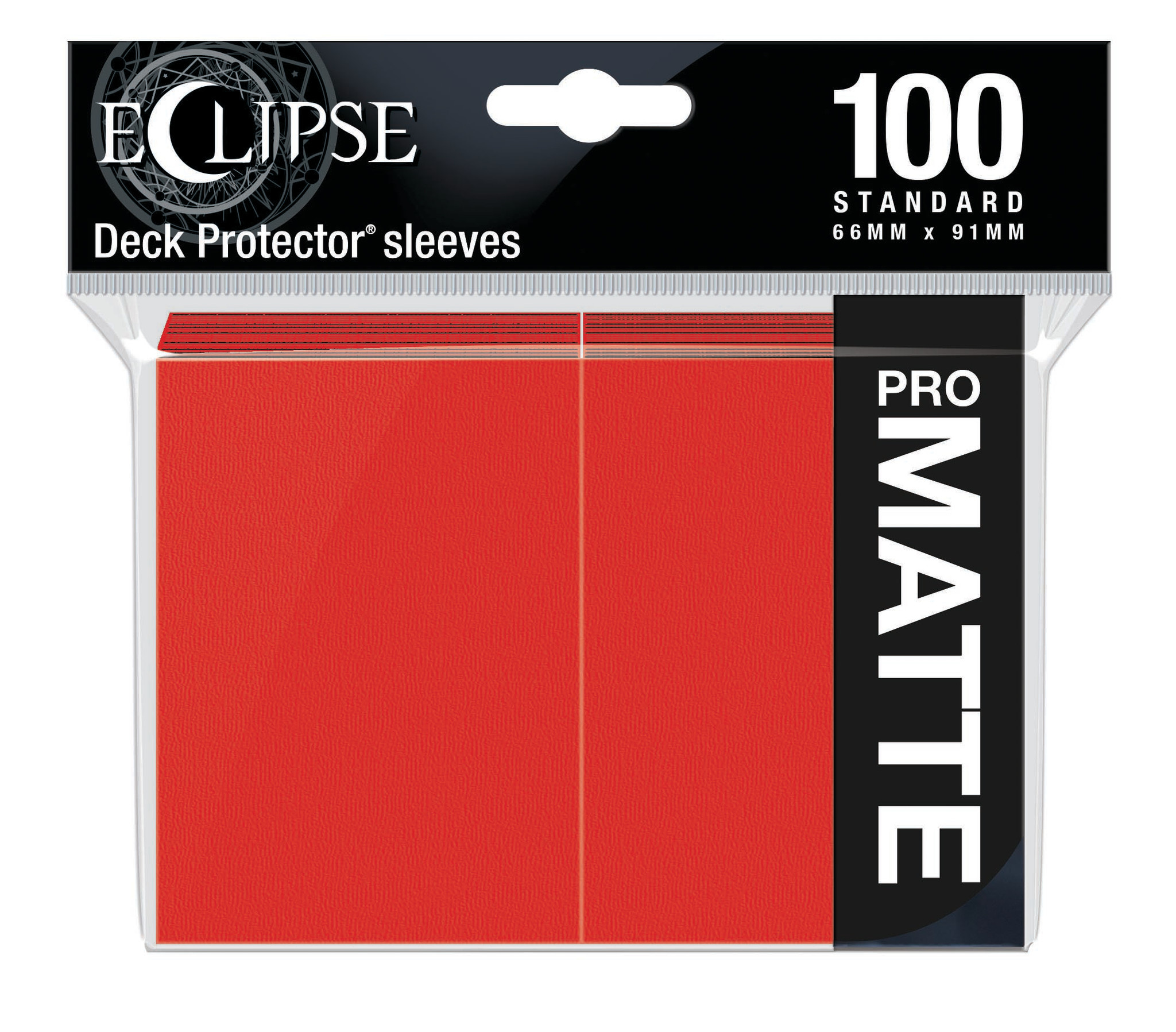 Ultra Pro - 66mm X 91mm - Eclipse Matte Sleeves - Apple Red 100 ct.