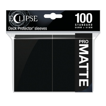 Ultra Pro - 66mm X 91mm - Eclipse Matte Sleeves - Jet Black 100 ct.