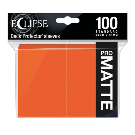 Ultra Pro - 66mm X 91mm - Eclipse Matte Sleeves - Pumpkin Orange 100 ct.