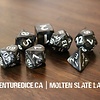 Large RPG Dice Set - Molten Slate