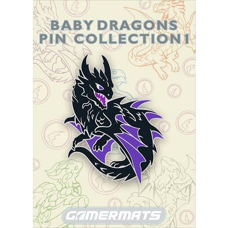 2" Enamel Pin - Baby Black Dragon