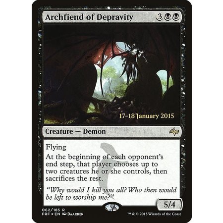 Archfiend of Depravity - Foil - Prerelease Promo