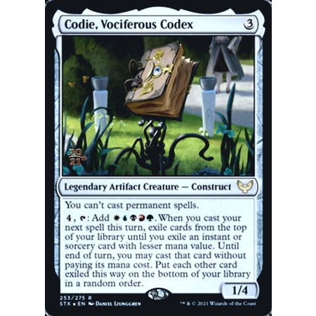 Codie, Vociferous Codex - Foil - Prerelease Promo