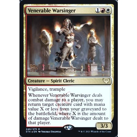 Venerable Warsinger - Foil - Prerelease Promo