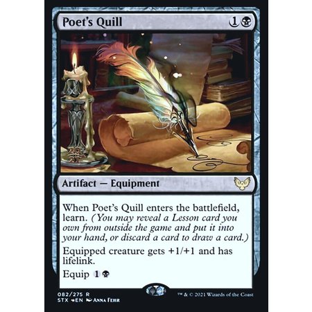 Poet's Quill - Foil - Prerelease Promo