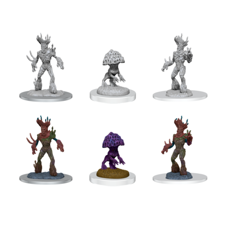 D&D Unpainted Minis - Myconid Sovereign and Sprouts
