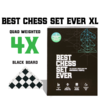 Best Chess Set Ever XL (Black and Green Reversible)