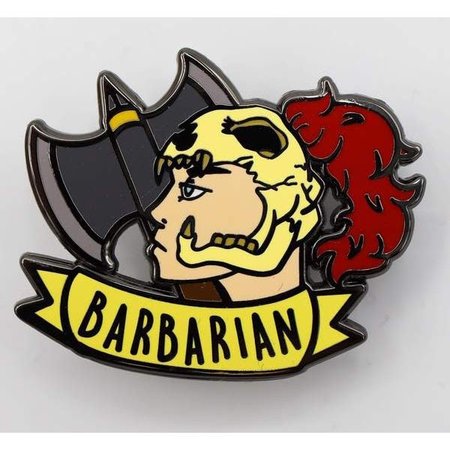 Banner Class Enamel Pin: Barbarian