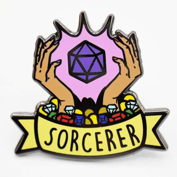 Banner Class Enamel Pin: Sorcerer