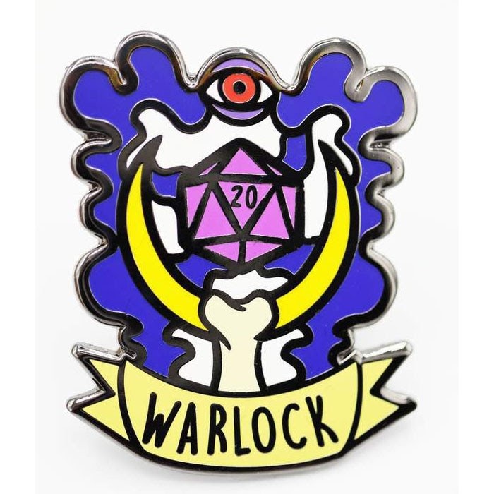 Banner Class Enamel Pin: Warlock