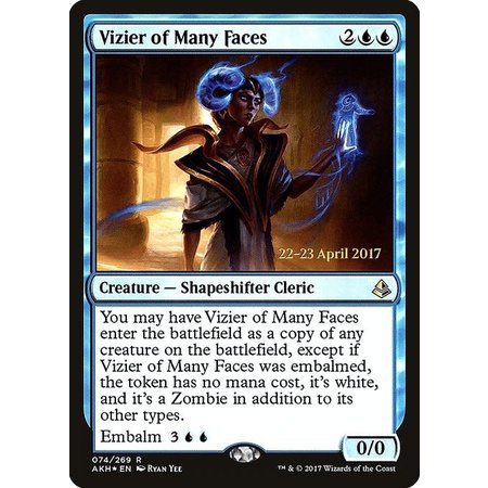 Vizier of Many Faces - Foil - Prerelease Promo