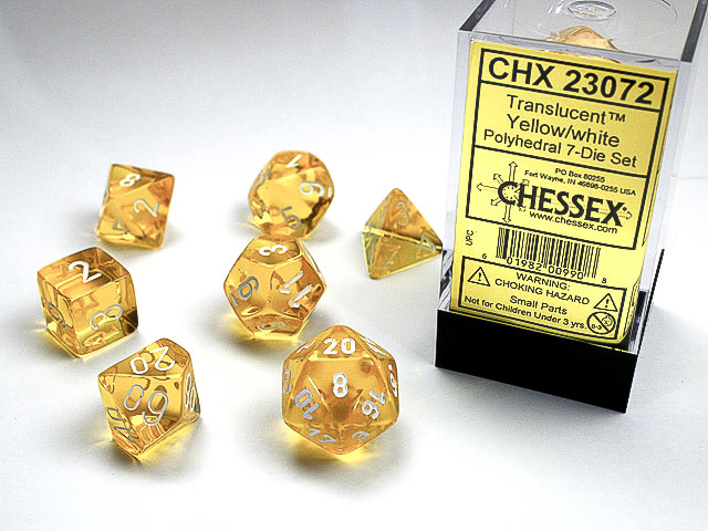 CHX 23072 Translucent Yellow w/White