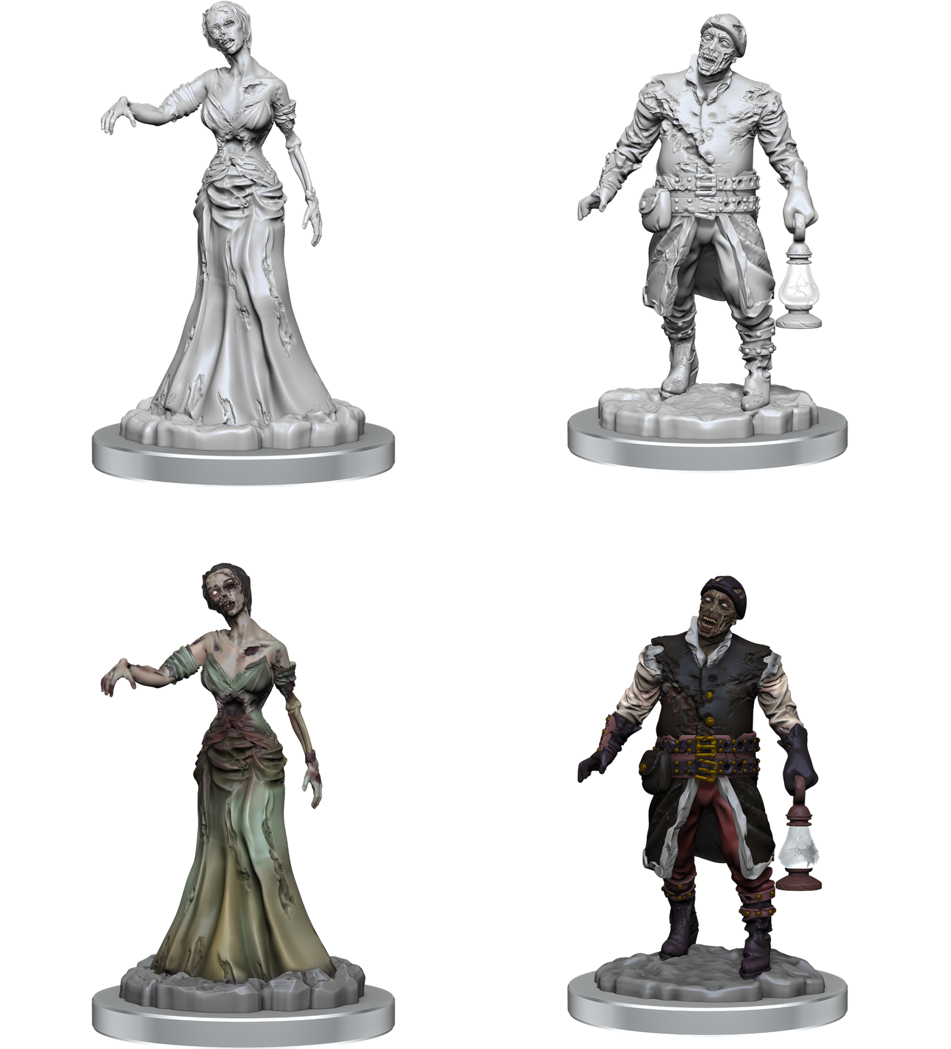 Pathfinder Battles Unpainted Minis - Zombies Variant