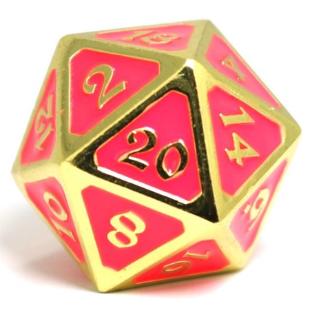 Single d20 - Mythica Dark Iron by Die Hard Dice