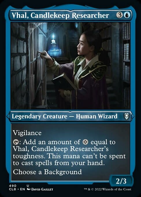 Vhal, Candlekeep Researcher - Foil-Etched