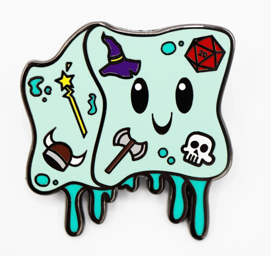 Monster Index Enamel Pin: Gelly Cube