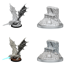 D&D Unpainted Minis - White Dragon Wyrmling