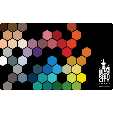 Playmat - Rain City Games - Rainbow Hex