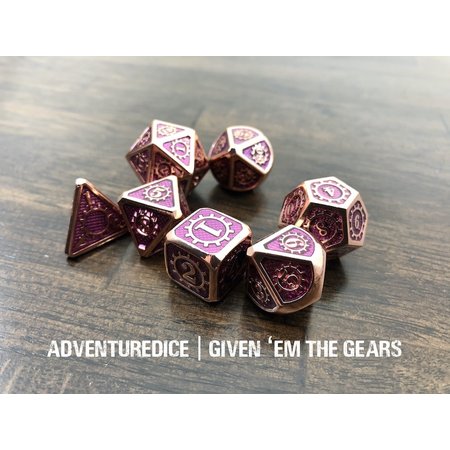 Metal RPG Dice Set - Given 'em the Gears